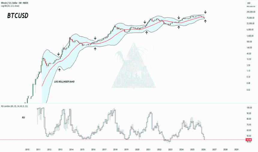 BTCUSD (1M)：底部信号