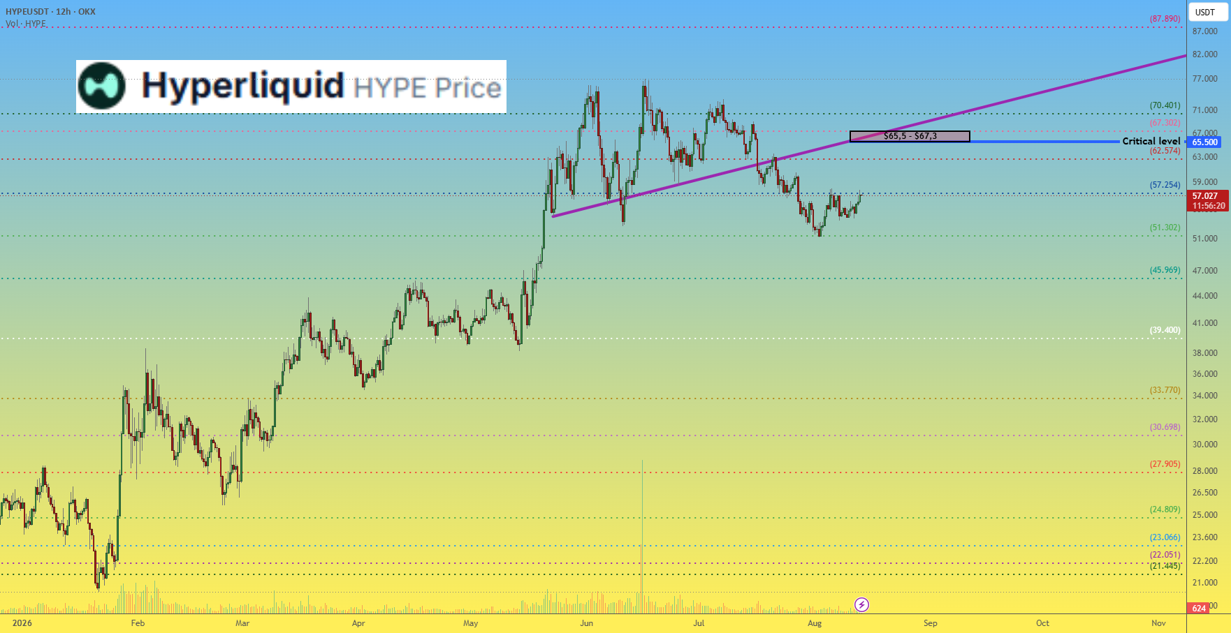 Hyperliquid HYPE 价格分析