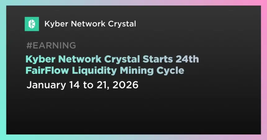 24th FairFlow Liquidity Mining Cycle