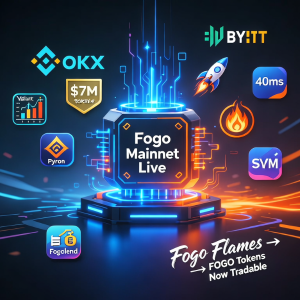 Fogo 区块链主网在币安上进行 700 万美元战略代币销售后上线