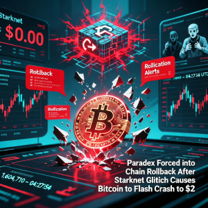 Starknet 故障导致比特币闪崩至 0 美元后,Paradex 被迫进行链回滚