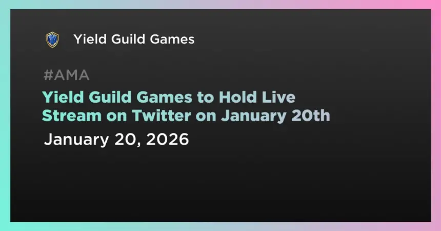 Live Stream Announcement