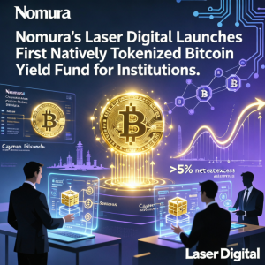 野村证券 Laser Digital 为机构推出首个原生代币化比特币收益基金 