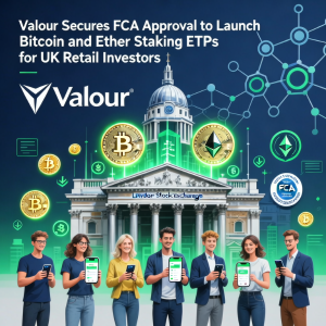 Valour 获得 FCA 批准为英国散户投资者推出比特币和以太币质押 ETP