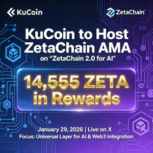 KuCoin将举办“ZetaChain 2.0 for AI”ZetaChain AMA，奖励14,555 ZETA 