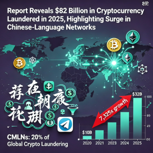 报告显示 2025 年加密货币洗钱规模达 820 亿美元,凸显中文网络激增