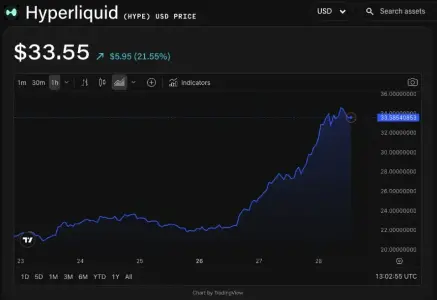 Hyperliquid 的 HIP-3 DEX 交易活动创纪录，HYPE 代币飙升超过 60% 