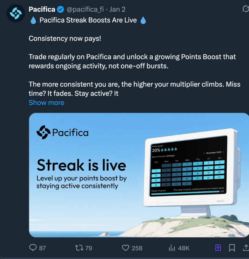 Pacifica积分计划说明