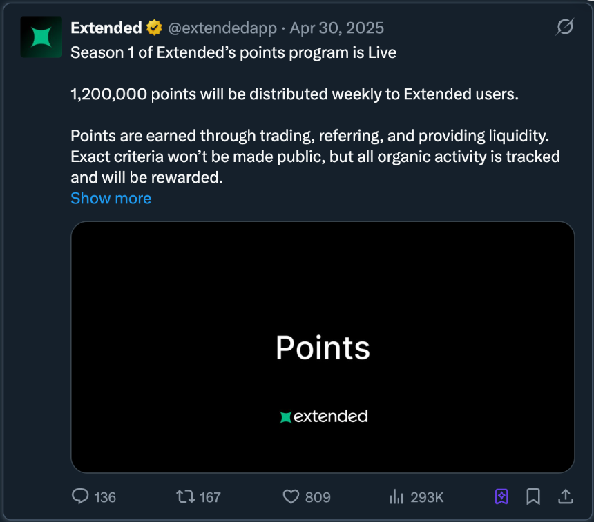 Extended积分计划说明