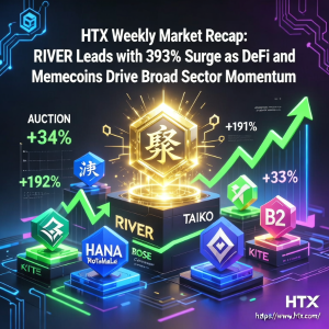 HTX 每周市场回顾：随着 DeFi 和 Memecoin 推动广泛的行业发展势头，RIVER 飙升 393% 领跑 