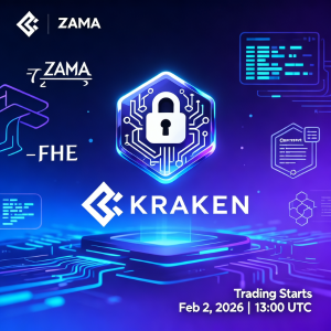 Kraken 将于 2026 年 2 月 2 日上线 Zama 的 ZAMA 代币，促进对注重隐私的加密协议的访问 