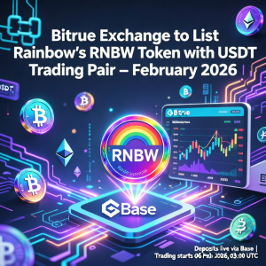 Bitrue交易所将于2026年2月上线<span class='keyword'>Rainbow</span>的<span class='keyword'>RNBW</span>代币与USDT交易对