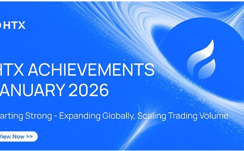 火币HTX公布2026年1月运营数据：全球合规布局深化 交易规模稳中有进