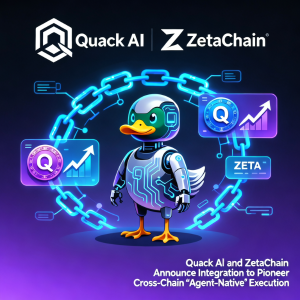 <span class='keyword'>Quack</span> AI 和 ZetaChain 宣布集成先锋跨链“代理原生”执行