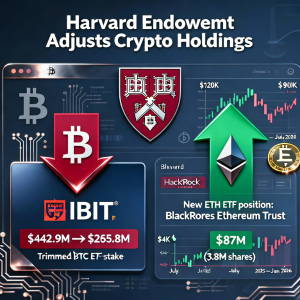 哈佛捐赠基金调整加密货币持有量,削减比特币 ETF 持股并启动以太币头寸