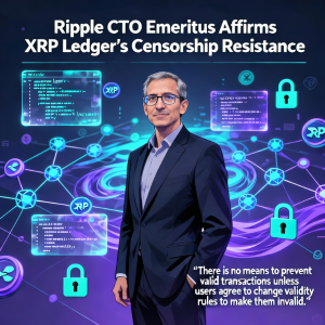 Ripple 荣誉 CTO 肯定 XRP Ledger 的审查制度阻力,解释区块交易的唯一途径