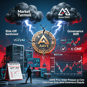 核心贡献者因治理纠纷退出,AAVE 价格承压
