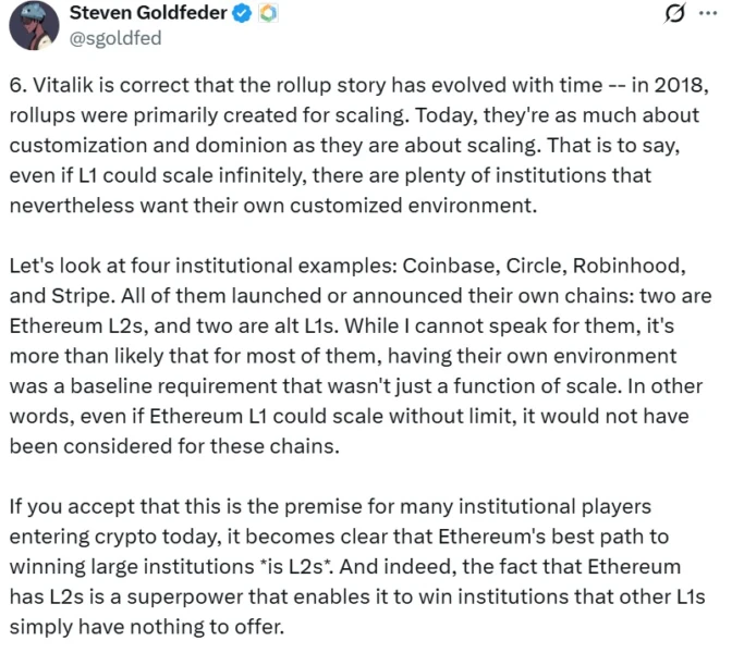 Illustration of Ethereum's architectural shift focusing on L1 scaling