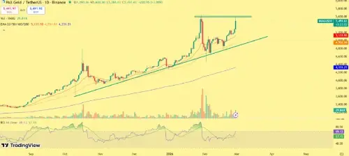 避险转移:加密货币市场因地缘政治担忧而暴跌,代币化黄金资产上涨