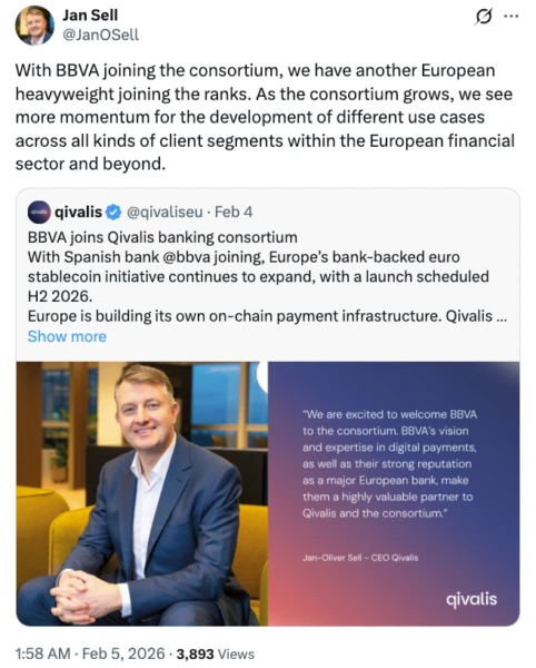 European Banking Consortium Qivalis Targets 2026 for Euro Stablecoin, Seeks Exchange Partners