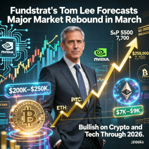 Fundstrat 的 Tom Lee 预测 3 月份市场将大幅反弹，看好 2026 年加密货币和科技 