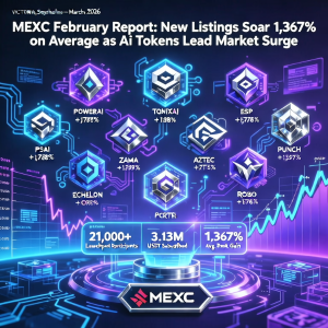 MEXC 2 月报告:AI 代币引领市场激增,新上市数量平均飙升 1,367%