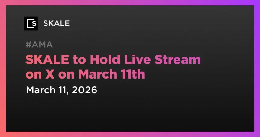 Live Event Announcement