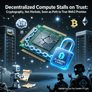 去中心化计算因信任而停滞:密码学,而不是市场,被视为实现真正 Web3 承诺的道路