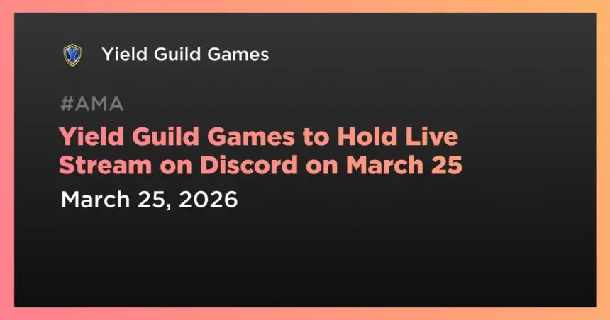 Live Stream Announcement