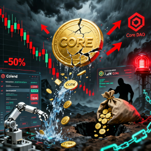 CORE 代币在大量抛售和清算中暴跌 50%