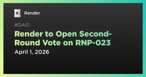 渲染网络安排 RNP-023 第二轮投票,提议集成 Salad 的 GPU 子网