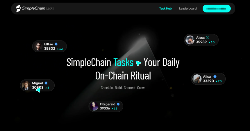 SimpleChain注册界面