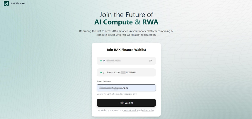 RAX Finance注册流程