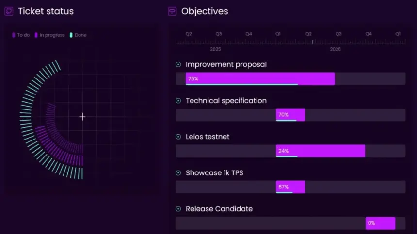 Graphic related to Cardano development