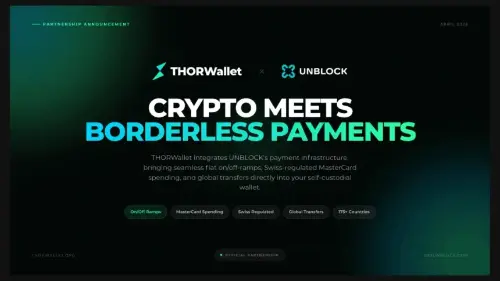 THORWallet 与 Unblock 合作扩大全球非托管万事达卡访问
