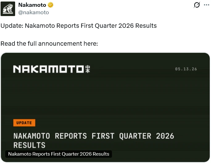 Chart or infographic related to Nakamoto earnings