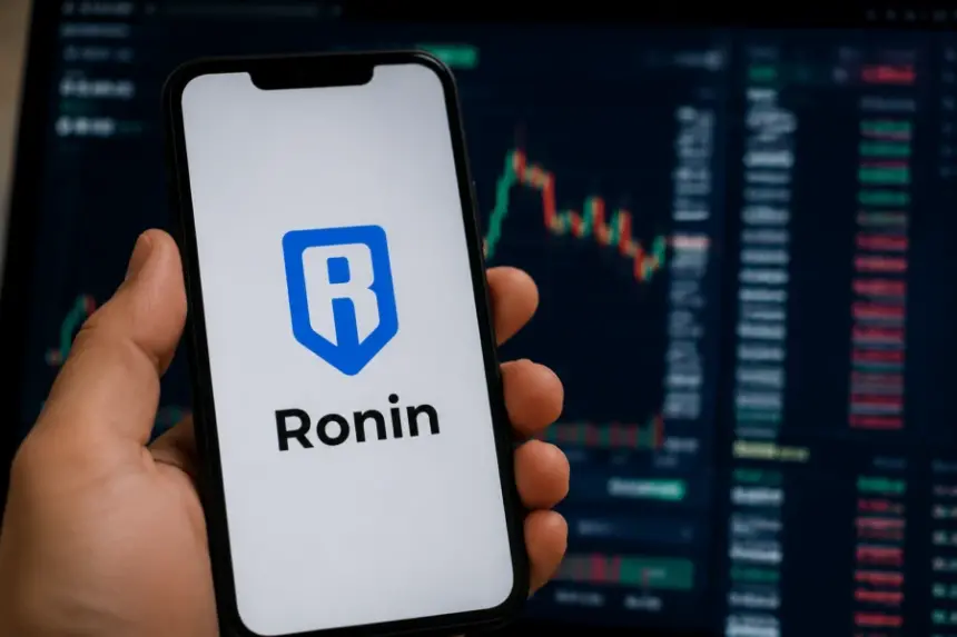 Chart showing Ronin (RON) price surge