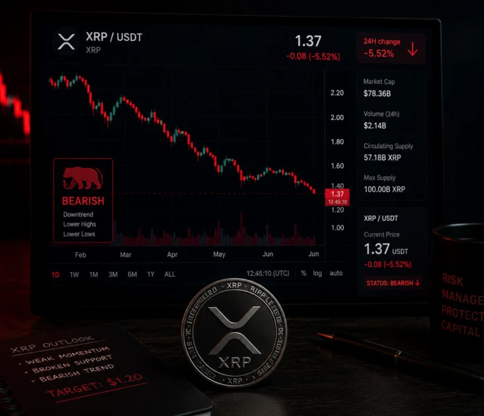 Ripple continues to hold the $1.32 support level