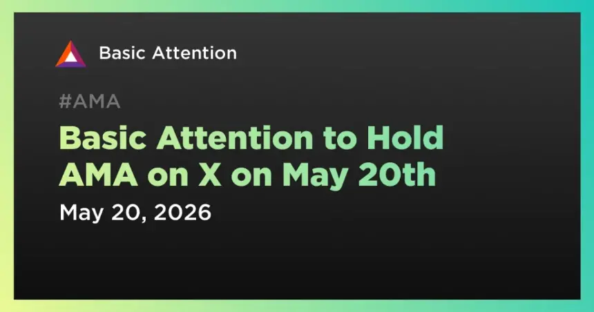 Graphic announcing the BAT AMA session