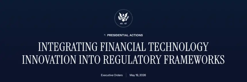 Illustration depicting cryptocurrency and banking symbols