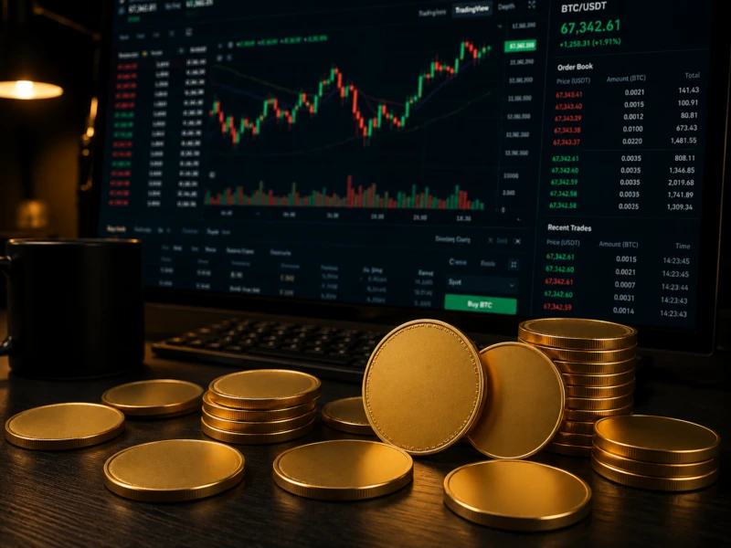 Illustration related to gold-backed digital assets