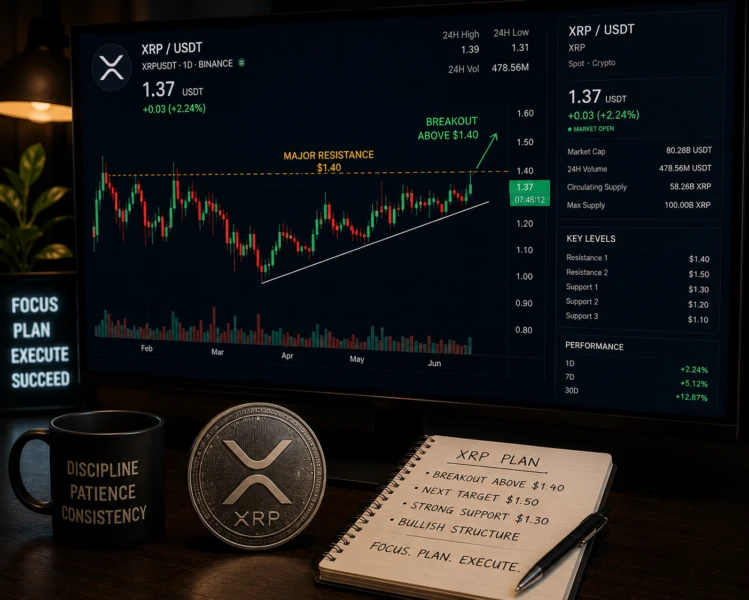 XRP could breakout above $1.40 soon