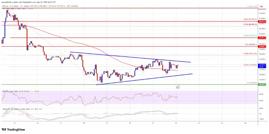 Bitcoin price chart analysis