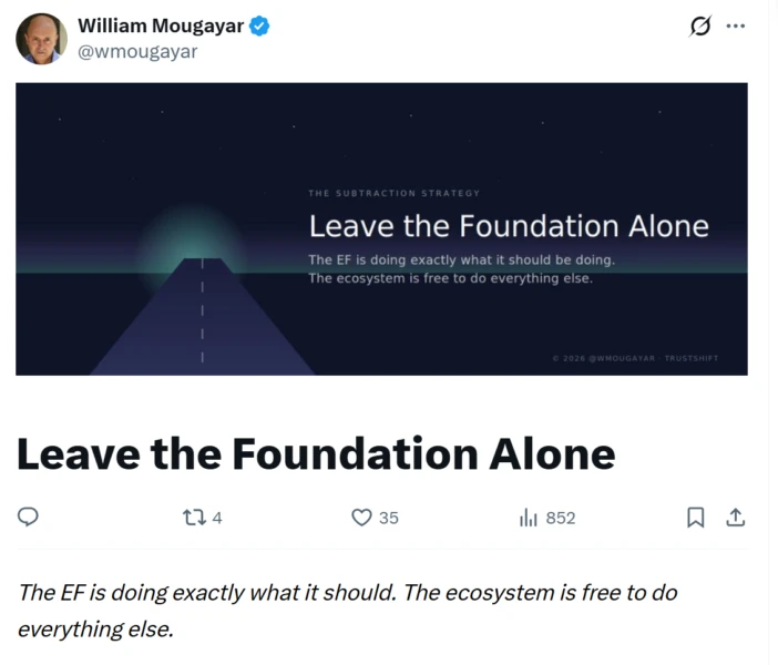 Illustration related to Ethereum Foundation discussion