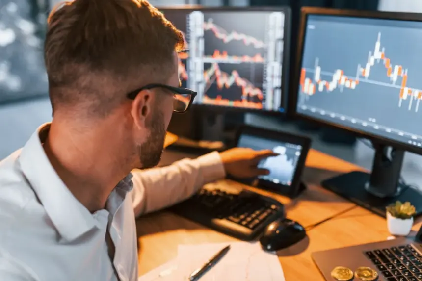 Graphic illustrating crypto exchange liquidity or order book depth