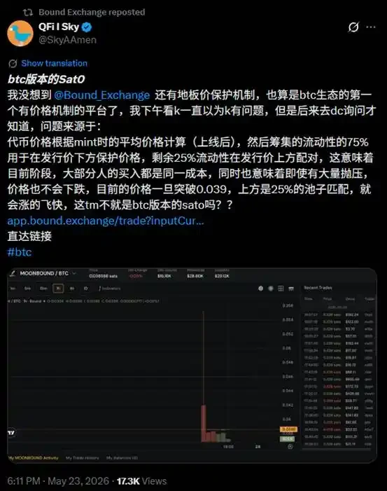 Bound平台价格保护机制说明图