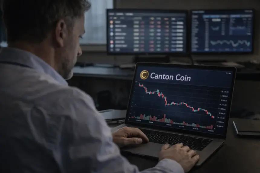 Canton Coin holds gains as Tharimmune rebrands, fueling hopes of renewed upside and institutional momentum.