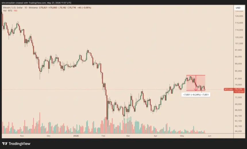 Bitcoin Daily Price Chart