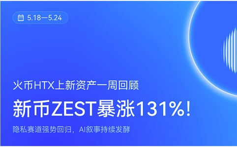 加密市场周观察:隐私与AI赛道引领轮动,火币HTX新资产涨幅突出