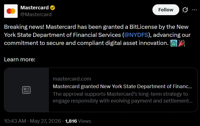 Mastercard corporate logo